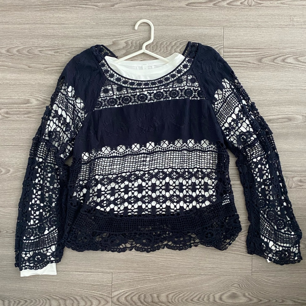 Anthropologie Crochet Top